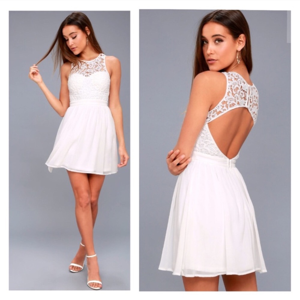 Lulus romantic tale exclusive skater dress